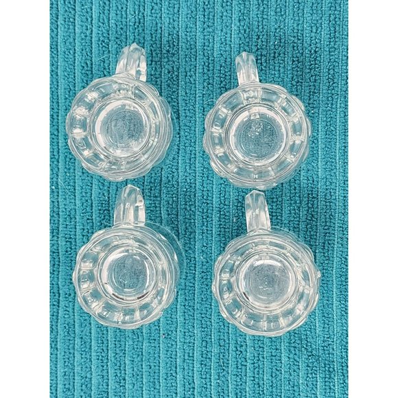 Vintage Federal Glass Clear Mini Beer Mug Shot Glasses Marked On‎ The Bottom - Picture 6 of 8